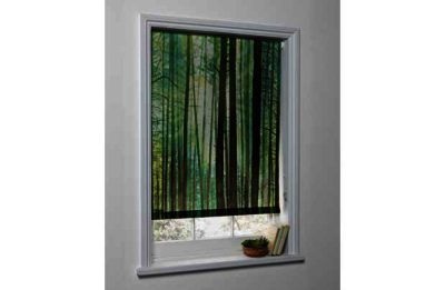 4ft Trees Photograph Roller Blind - Green